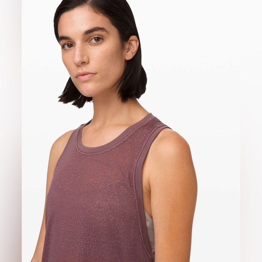 Lululemon Timeless Classic Tank- Polar Shift Veil Antique Bark size 6 - Picture 5 of 11
